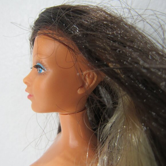 Vintage 1975 Ideal Tuesday Taylor Flip Hair Doll Rooted Lashes Two Tone Hair - Picture 4 of 11
